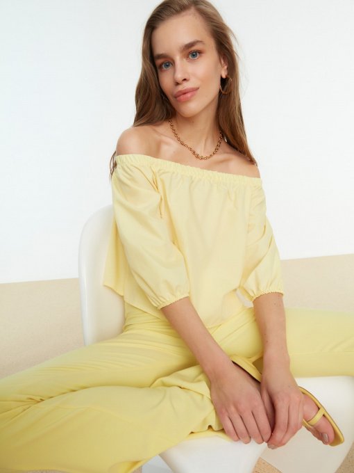 Блуза Trendyol модель TWOSS22BZ0164/Sari Фото