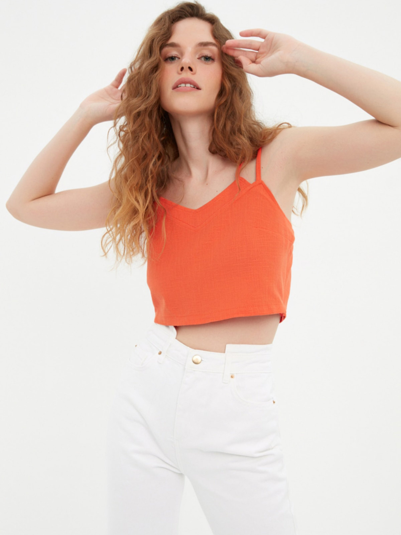 Топ Trendyol модель TWOSS22BZ0332/Turuncu Фото