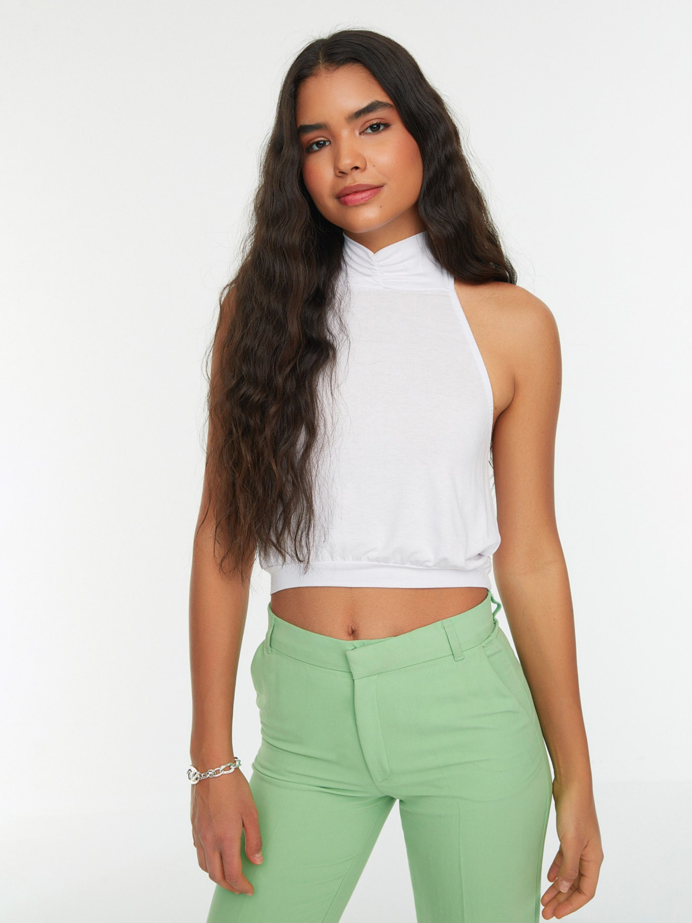 Топ Trendyol модель TWOSS22BZ0334/Ekru Фото