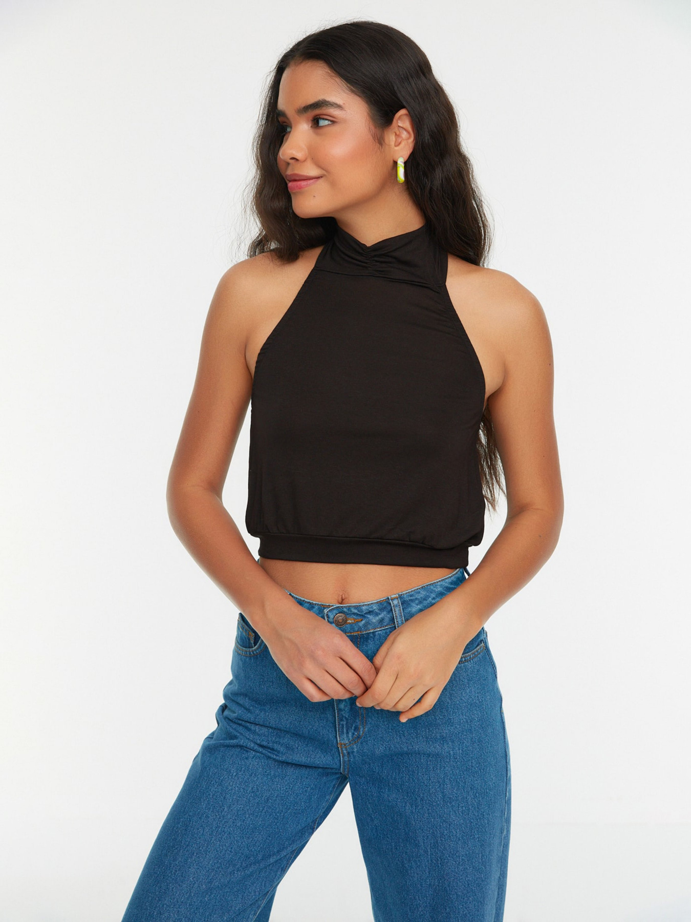 Топ Trendyol модель TWOSS22BZ0334/Siyah Фото