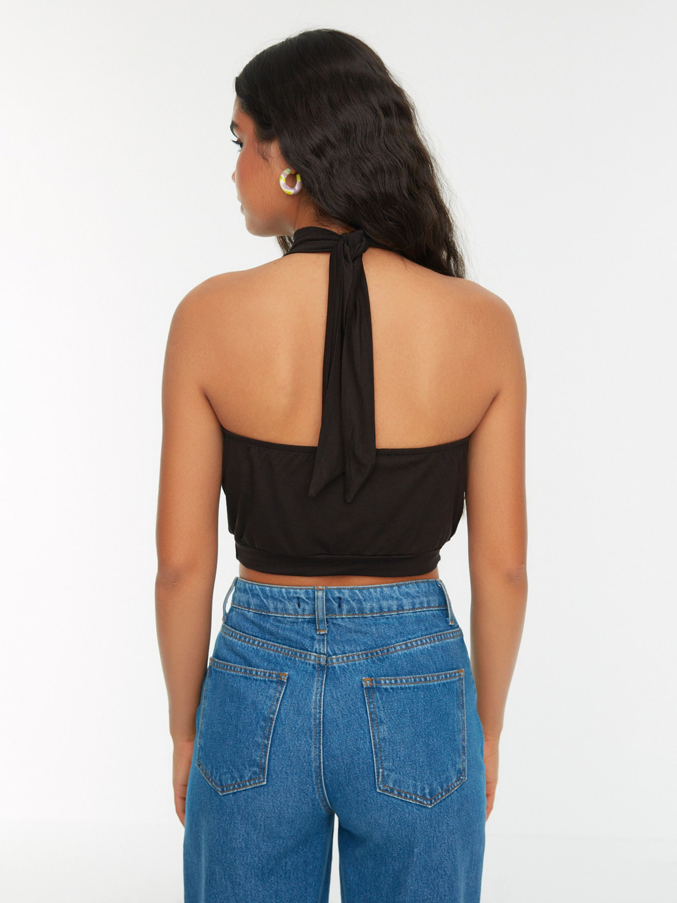 Топ Trendyol модель TWOSS22BZ0334/Siyah Топ Trendyol модель TWOSS22BZ0334/Siyah Фото