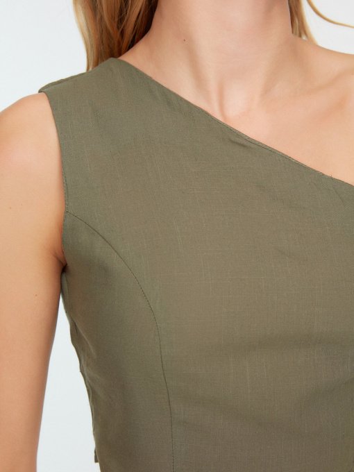 Топ Trendyol модель TWOSS22BZ0510/Haki Фото