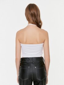 Топ Trendyol модель TWOSS22BZ0534/Beyaz Топ Trendyol модель TWOSS22BZ0534/Beyaz Фото
