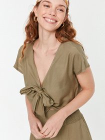 Блуза Trendyol модель TWOSS22BZ0669/Haki Фото