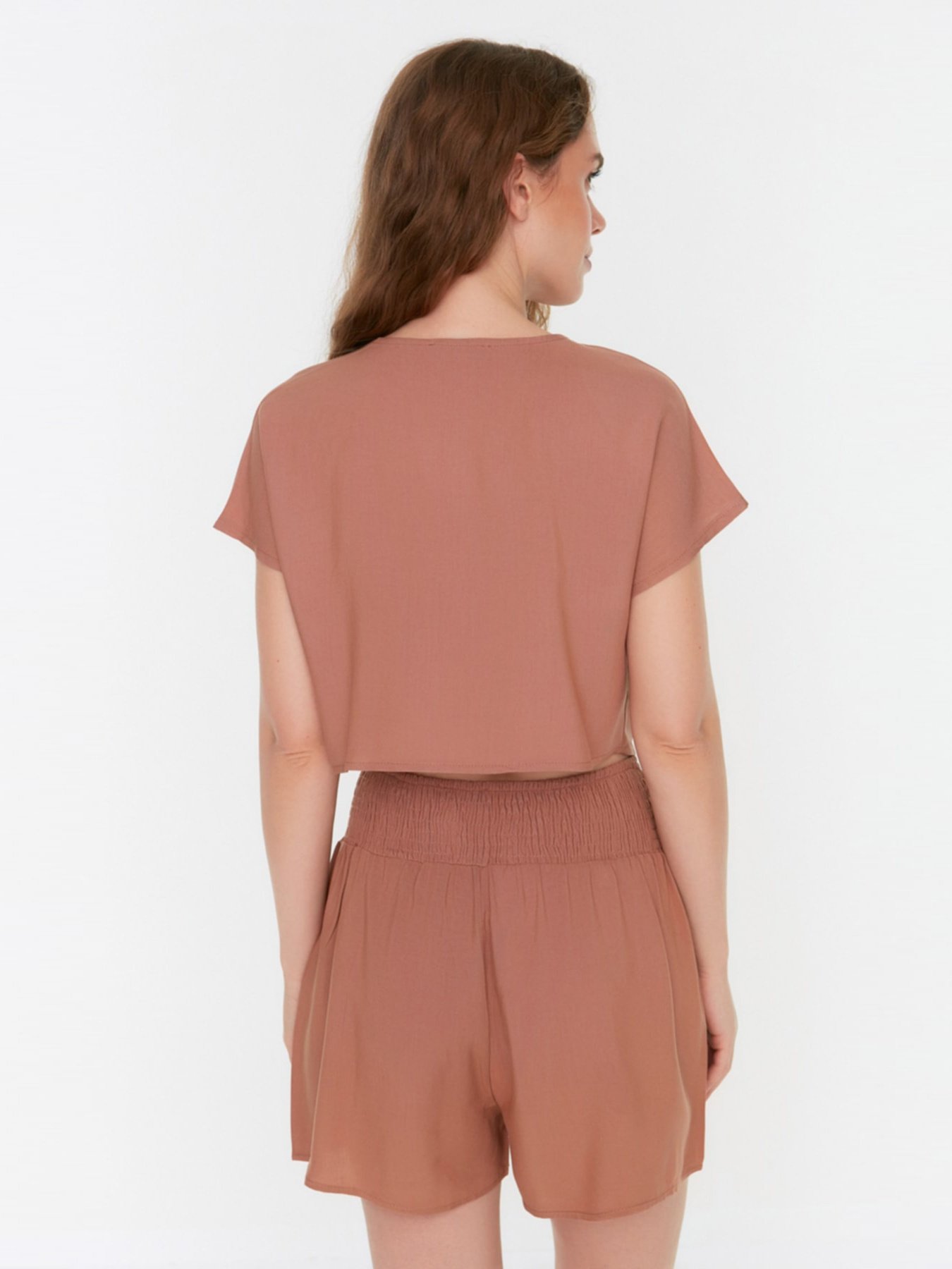 Блуза Trendyol модель TWOSS22BZ0669/Kahverengi Фото