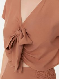 Блуза Trendyol модель TWOSS22BZ0669/Kahverengi Блуза Trendyol модель TWOSS22BZ0669/Kahverengi Фото