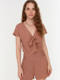 Блуза Trendyol модель TWOSS22BZ0669/Kahverengi Блуза Trendyol модель TWOSS22BZ0669/Kahverengi Фото