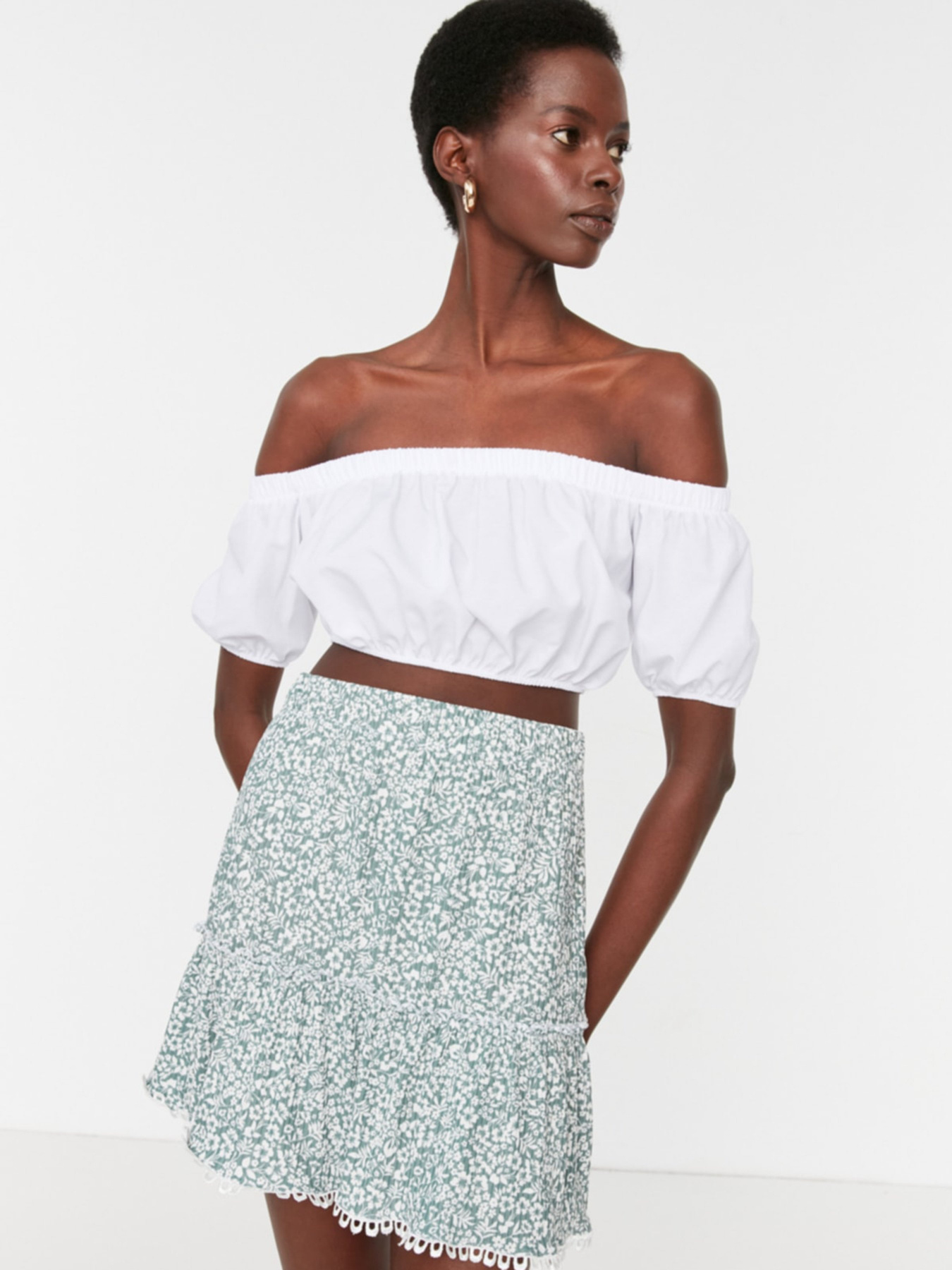 Блуза Trendyol модель TWOSS22BZ0881/Ekru Фото