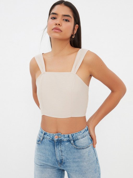 Топ Trendyol модель TWOSS22BZ0887/Vizon Фото