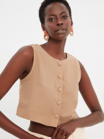 Топ Trendyol модель TWOSS22BZ0932/Camel Фото