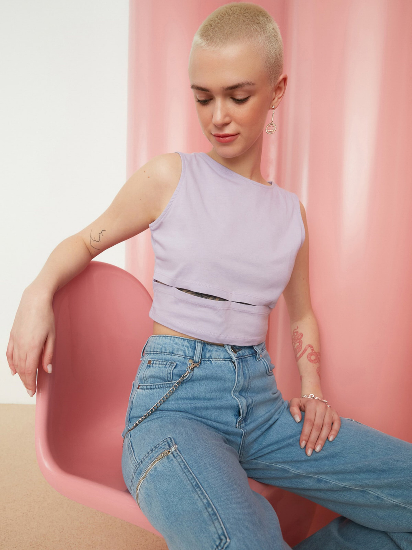 Топ Trendyol модель TWOSS22BZ0968/Lila Фото