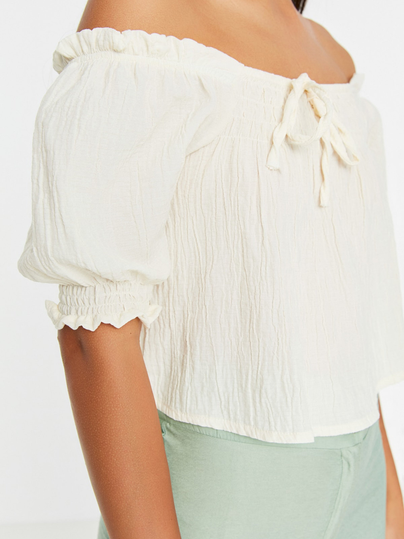 Блуза Trendyol модель TWOSS22BZ1020/Ekru Фото