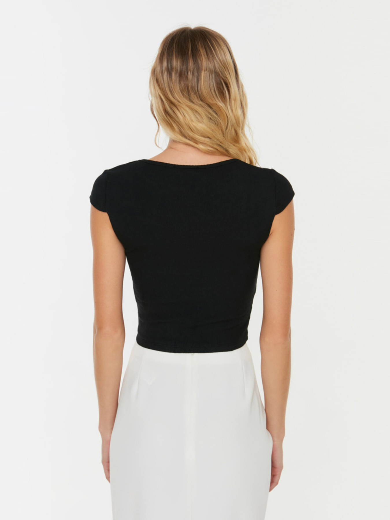 Топ Trendyol модель TWOSS22BZ1199/Siyah Фото