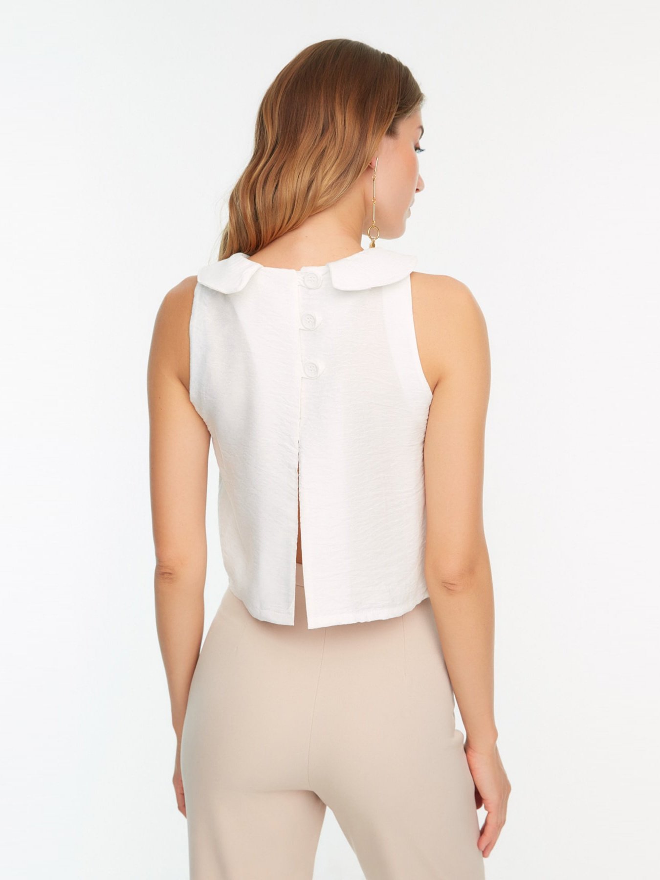 Майка Trendyol модель TWOSS22BZ1292/Ekru Фото