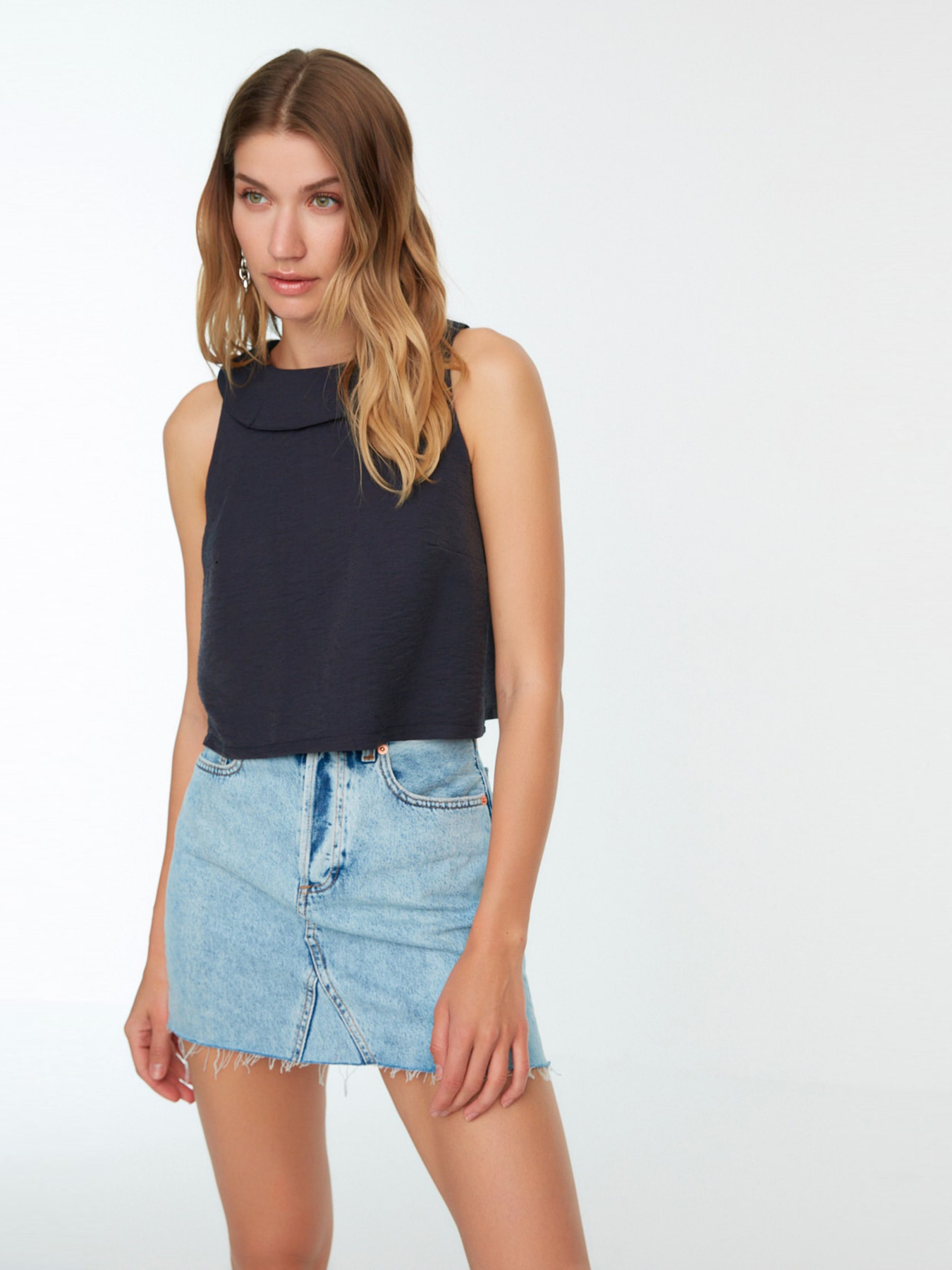 Майка Trendyol модель TWOSS22BZ1292/Lacivert Фото