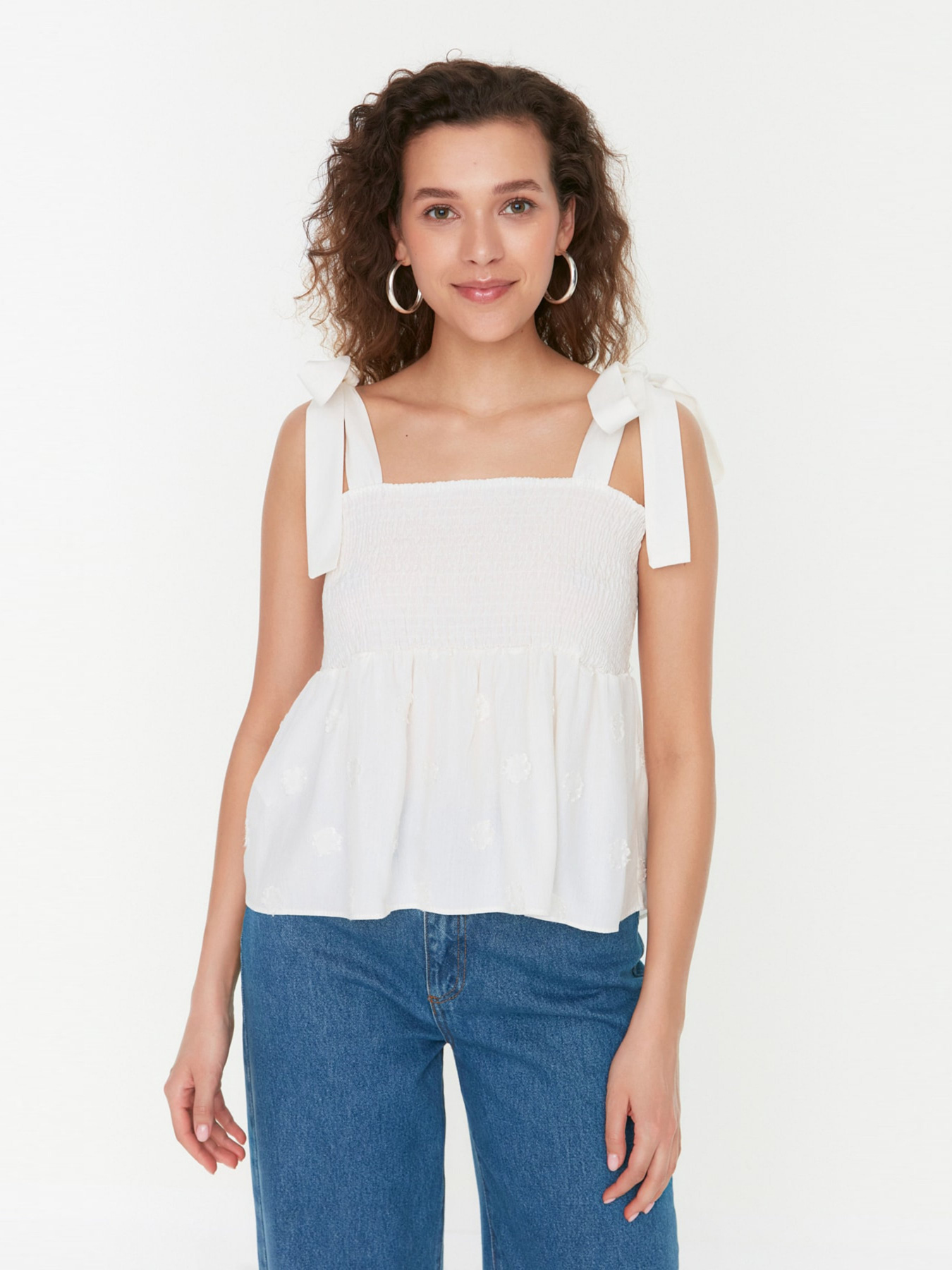 Майка Trendyol модель TWOSS22BZ1436/Ekru Фото