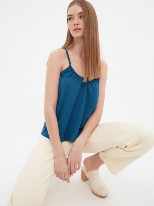 Майка Trendyol модель TWOSS22BZ1442/Indigo Фото