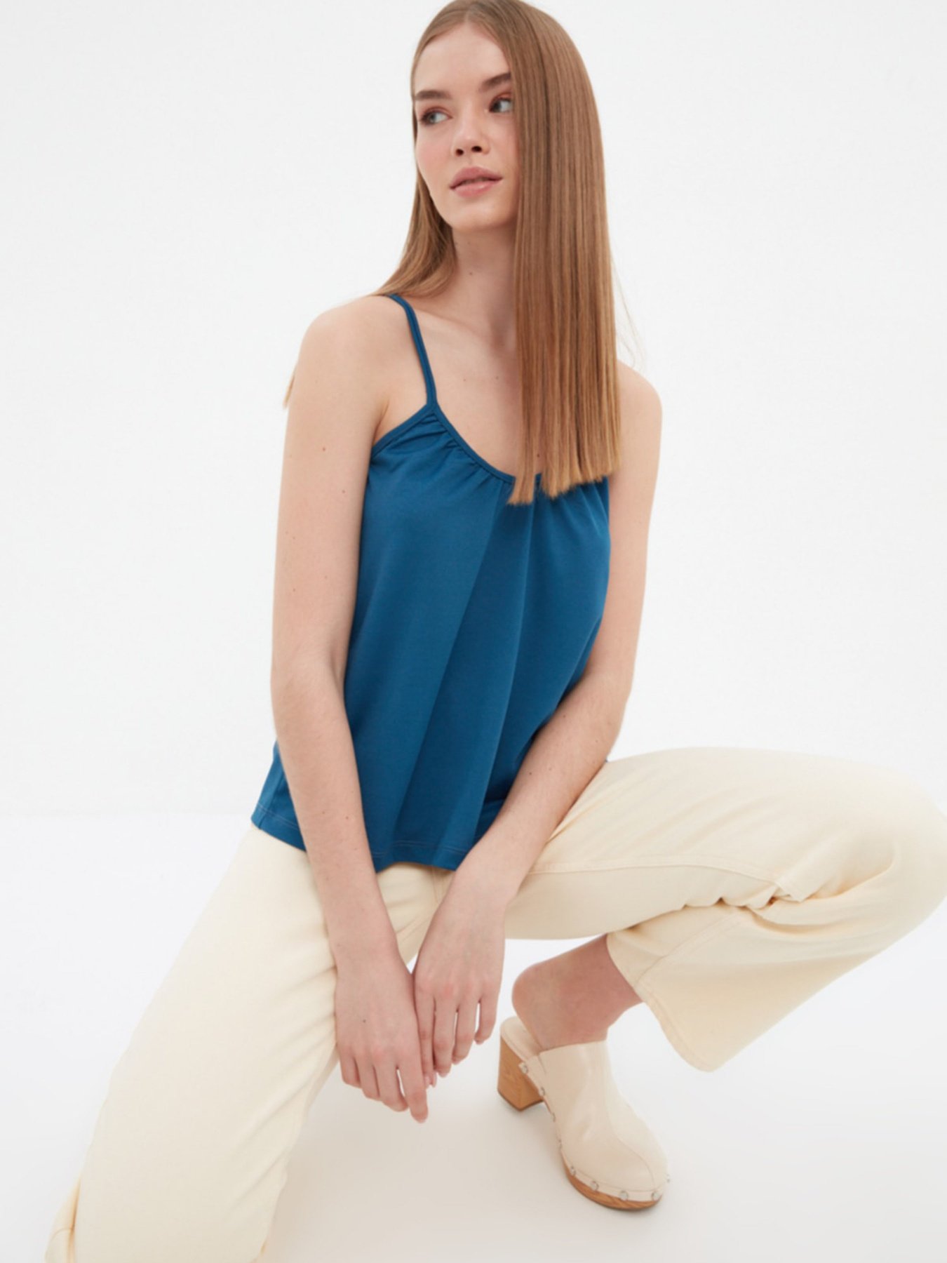 Майка Trendyol модель TWOSS22BZ1442/Indigo Фото