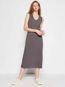 Платье миди Trendyol модель TWOSS22EL00528/Fume Фото