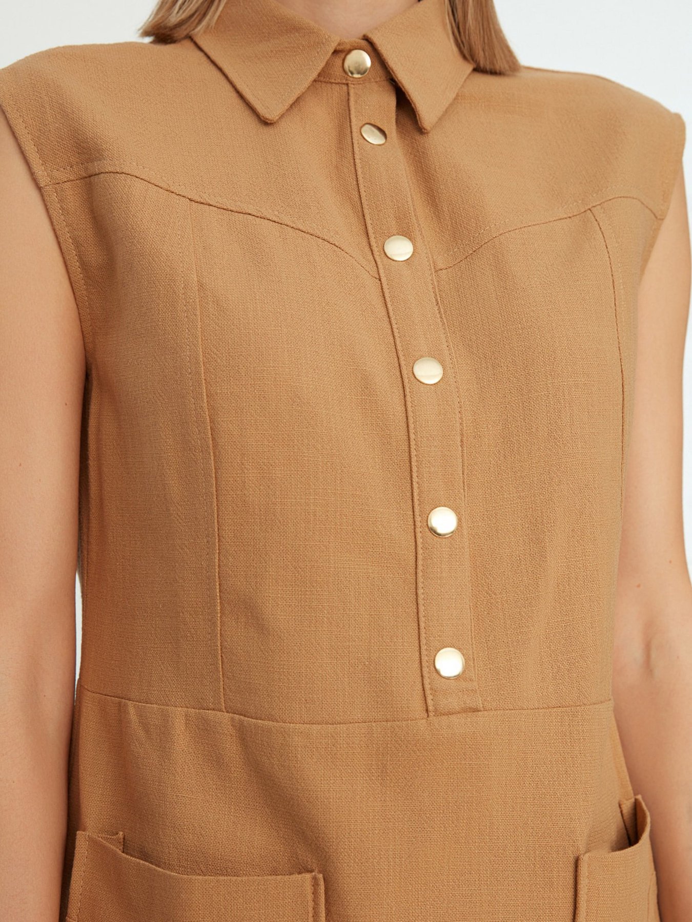 Платье мини Trendyol модель TWOSS22EL1068/Camel Фото