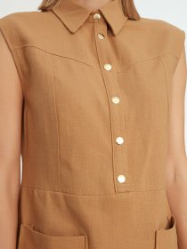 Платье мини Trendyol модель TWOSS22EL1068/Camel Фото