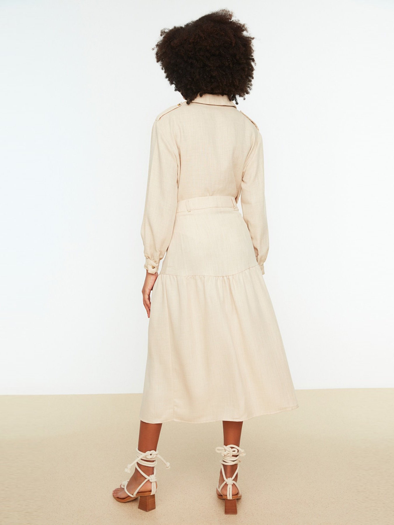 Спідниця міді Trendyol модель TWOSS22ET0106/Tas Фото