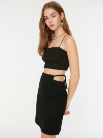 Спідниця міні Trendyol модель TWOSS22ET0129/Siyah Фото