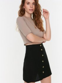 Платье мини Trendyol модель TWOSS22ET0415/Siyah Фото