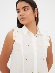 Блуза Trendyol модель TWOSS22GO0240/Ekru Фото