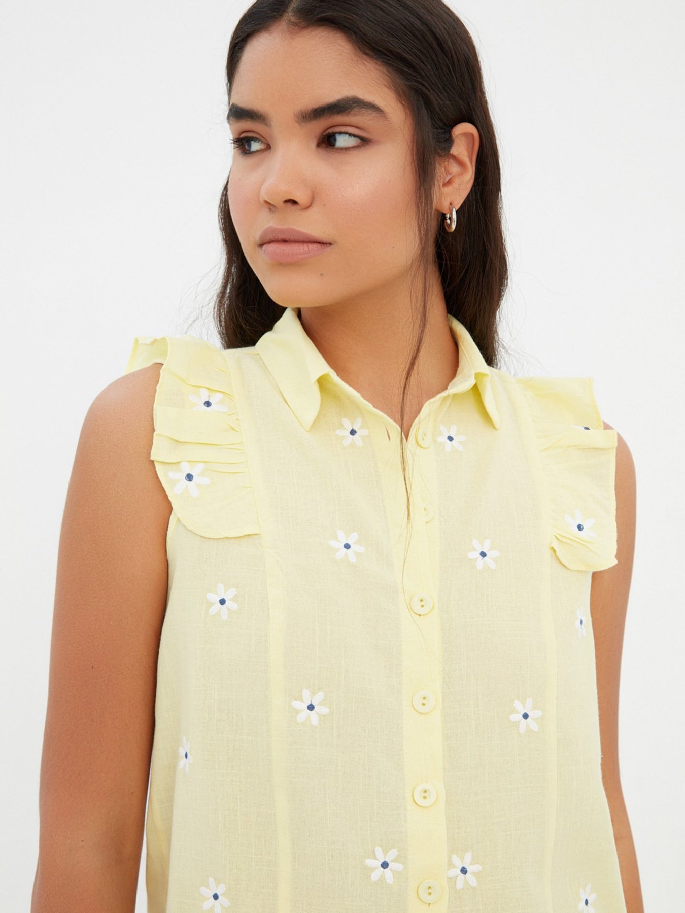 Блуза Trendyol модель TWOSS22GO0240/Sari Фото