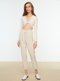 Повсякденні штани Trendyol модель TWOSS22PL0026/Kahverengi Фото