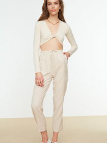 Повсякденні штани Trendyol модель TWOSS22PL0026/Kahverengi Фото