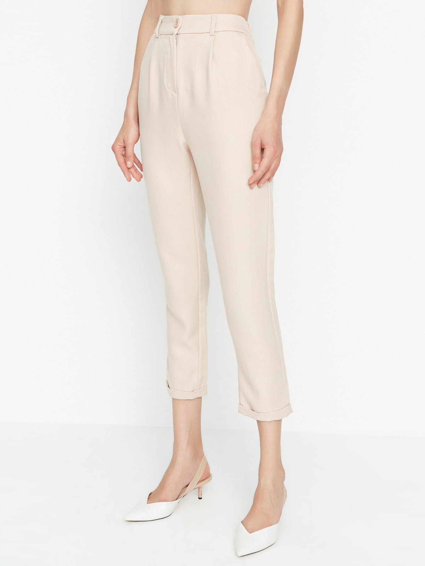 Штани повсякденні Trendyol модель TWOSS22PL0123/Bej Фото