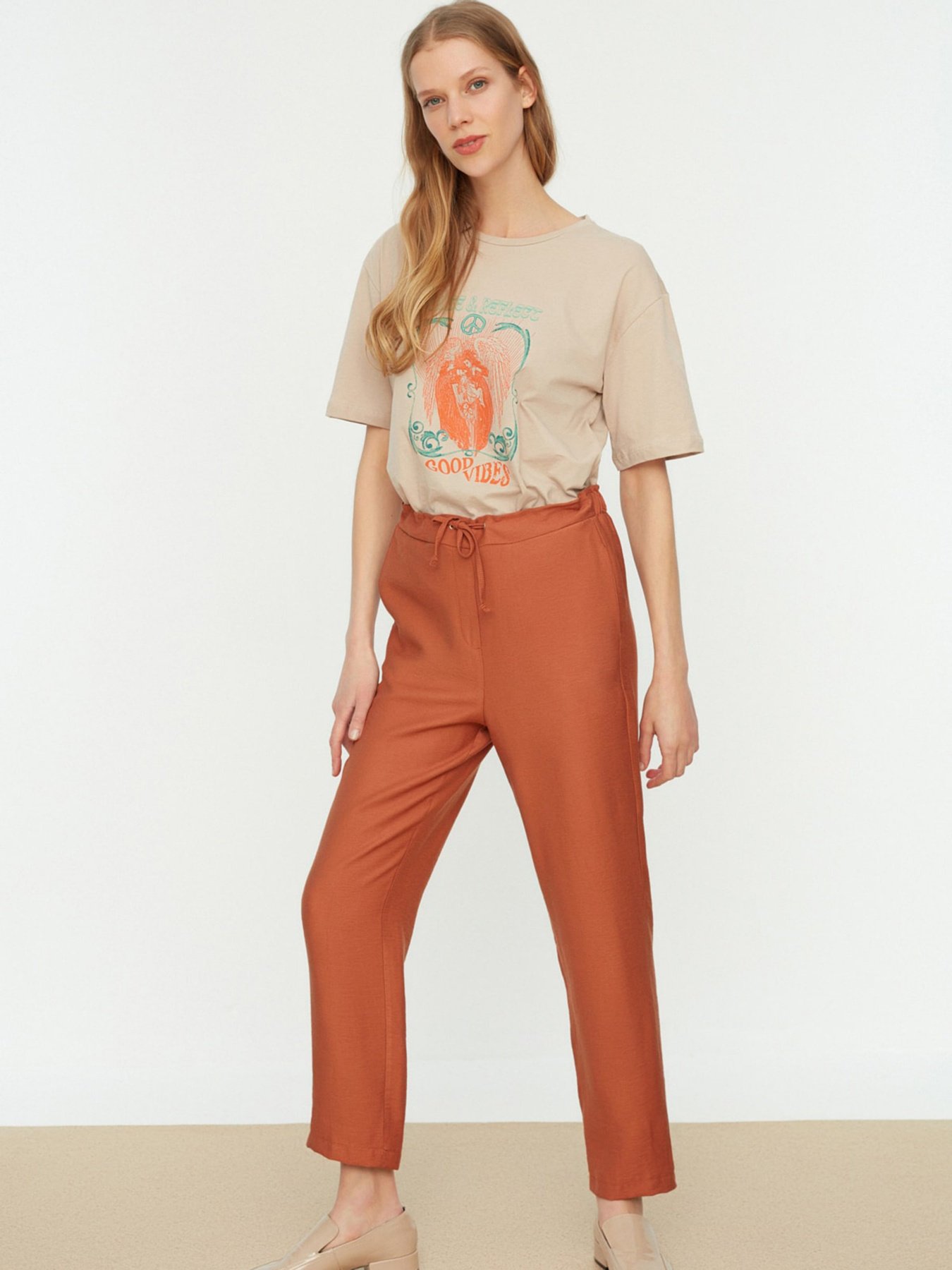 Штани повсякденні Trendyol модель TWOSS22PL0127/Kahverengi Фото