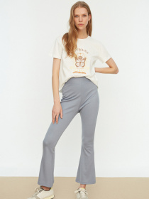 Повсякденні штани Trendyol модель TWOSS22PL0155/Gri Фото