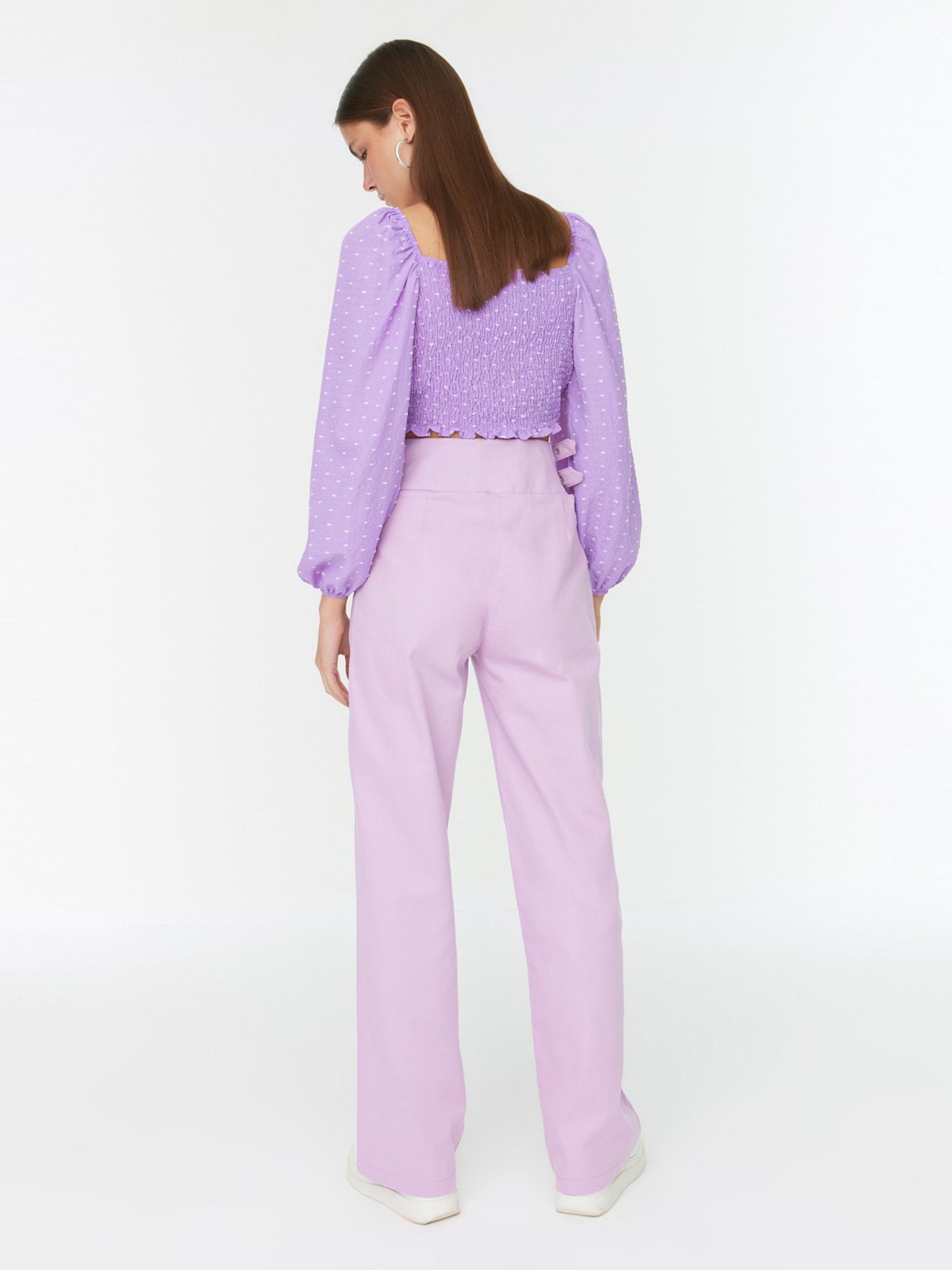 Штани палаццо Trendyol модель TWOSS22PL0406/Lila Фото
