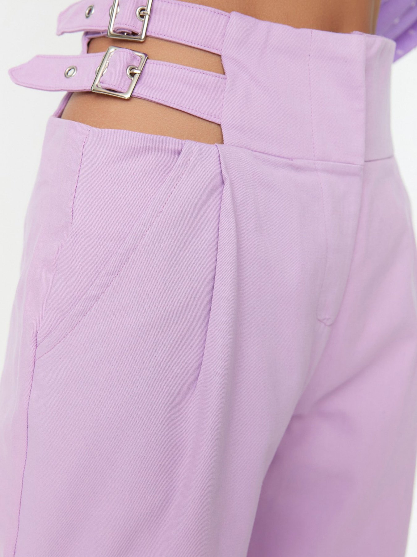 Штани палаццо Trendyol модель TWOSS22PL0406/Lila Фото