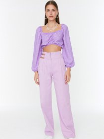 Штани палаццо Trendyol модель TWOSS22PL0406/Lila Фото