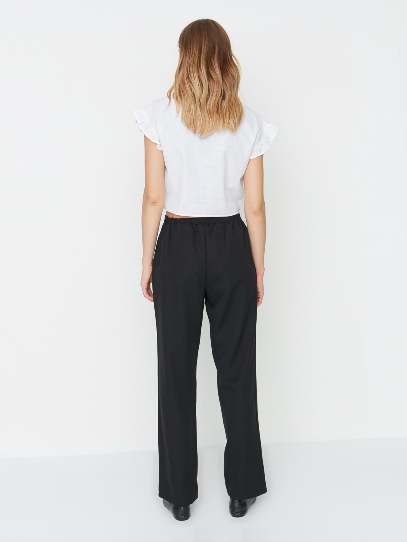 Класичні штани Trendyol модель TWOSS22PL0463/Siyah Фото