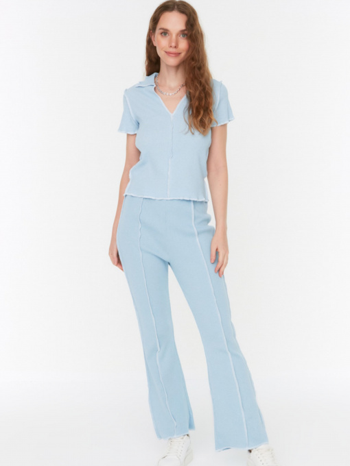 Брюки повседневные Trendyol модель TWOSS22PL0495/Mavi Фото