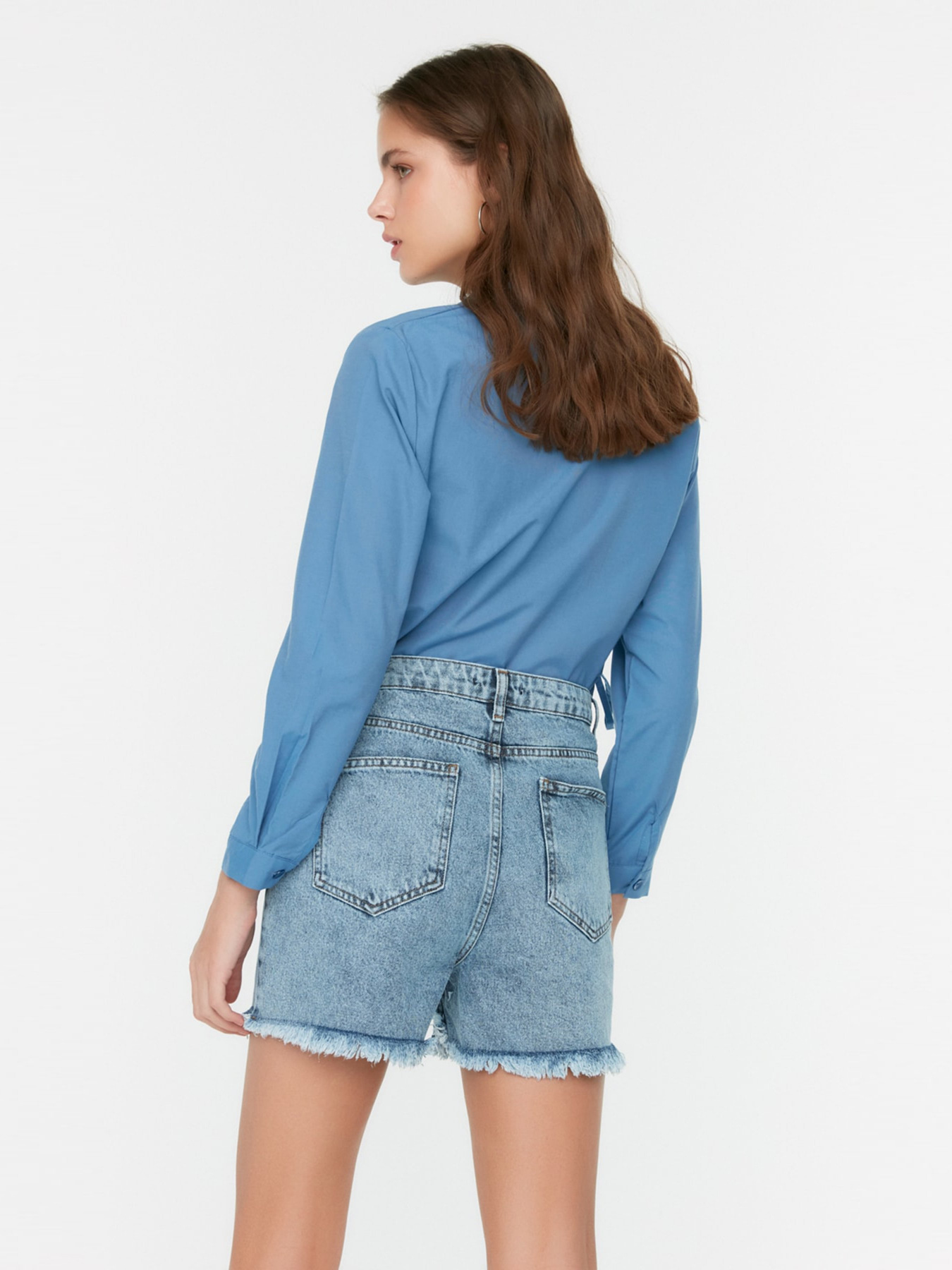 Шорти Trendyol модель TWOSS22SR00002/Acik Mavi Фото