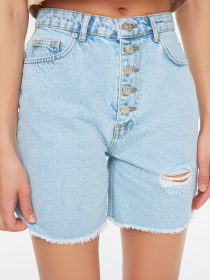 Шорти джинсові Trendyol модель TWOSS22SR00072/Acik Mavi Фото