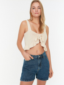 Шорти джинсові Trendyol модель TWOSS22SR00095/Mavi Фото