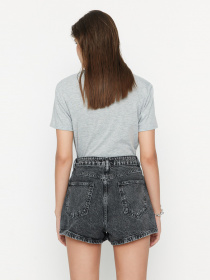 Шорты джинсовые Trendyol модель TWOSS22SR00116/Siyah Фото