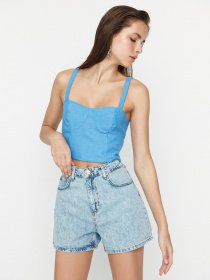 Шорти Trendyol модель TWOSS22SR00117/Mavi Фото