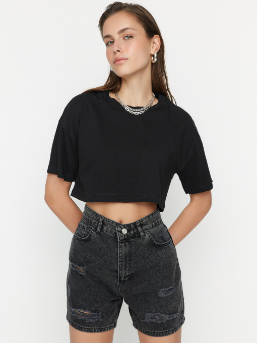 Шорты Trendyol модель TWOSS22SR00144/Gri Фото