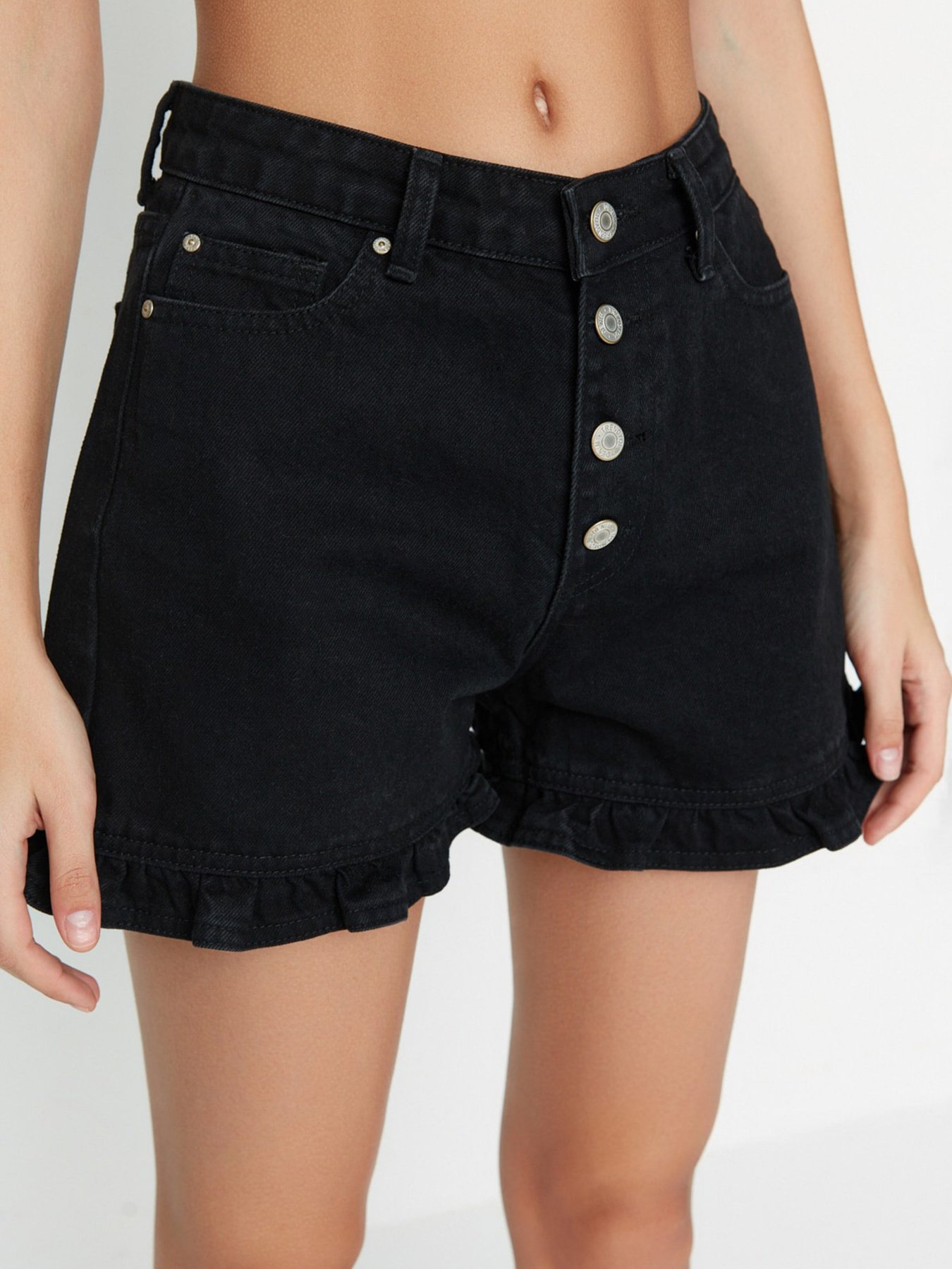 Джинсові шорти Trendyol модель TWOSS22SR00146/Siyah Фото