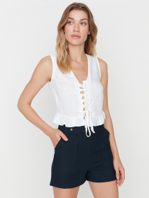 Шорты Trendyol модель TWOSS22SR0222/Lacivert Фото