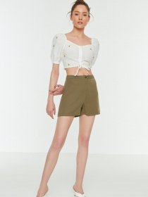 Шорты Trendyol модель TWOSS22SR0340/Haki Фото