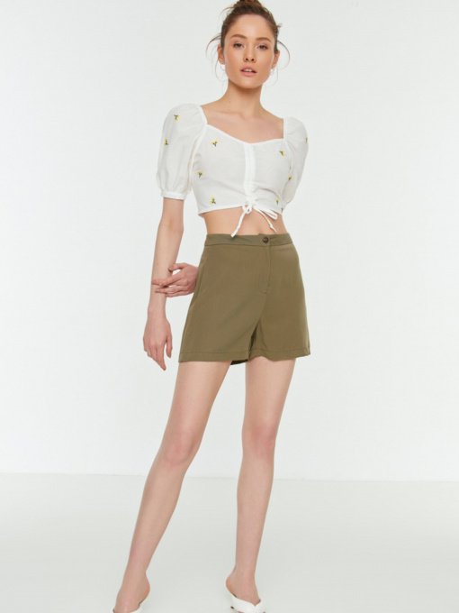 Шорты Trendyol модель TWOSS22SR0340/Haki Фото